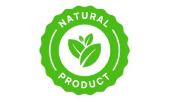 Natural plant based ingredients badge for herbal supplement formula